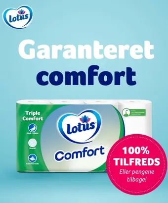 Garanteret comfort eller pengene tilbage!