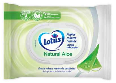 Lotus Papier Toilette Humide Amande 42 Lingettes 